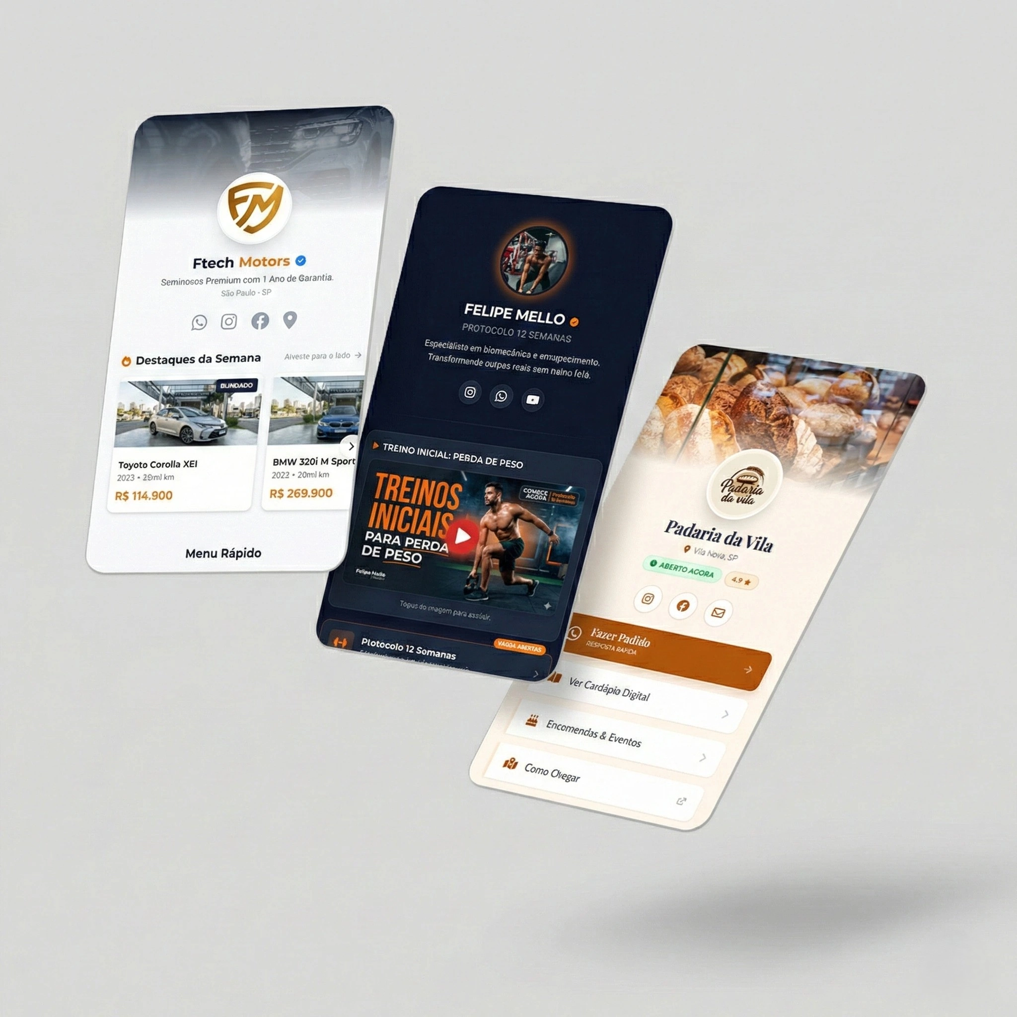 Página de Link da Bio para Instagram